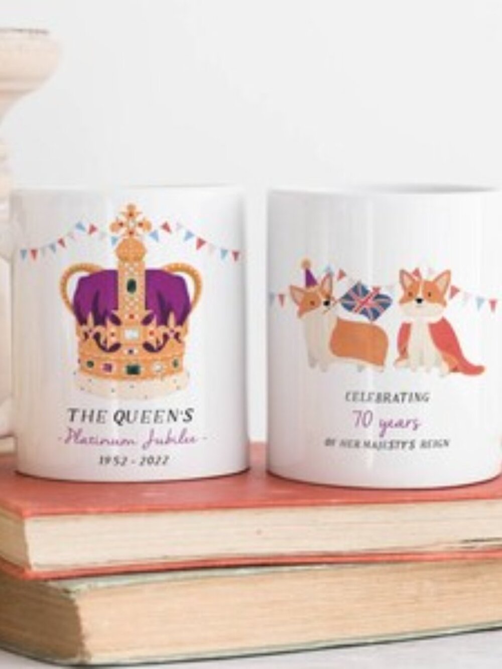 Queen Elizabeth Platinum Jubilee 1952-2022 Mug – Illustrated Celebration Keepsak